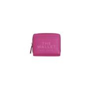 Marc Jacobs Kompakt plånbok med djärv branding Purple, Dam