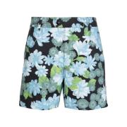 Tom Ford Tryckta Panama Shorts Multicolor, Herr