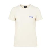 A.p.c. Vit Bomull Dam T-shirt White, Dam