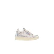 Autry Vit Silver Open Mid Sneakers Gray, Dam