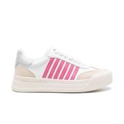 Dsquared2 Bianco Rosa Grigio Sneakers Multicolor, Dam