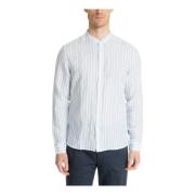 Michael Kors Randig Multifärgad Skjorta med Ficka White, Herr