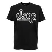 Dsquared2 T-Shirt Art Black, Herr