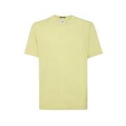 C.p. Company Italiensk Jersey Färgad Logo T-Shirt Yellow, Herr