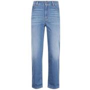 Max Mara Weekend Blå Skinny Jeans i Bomull Blue, Dam
