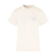 Sporty & Rich Kräm Hälsa T-shirt för Kvinnor Beige, Dam
