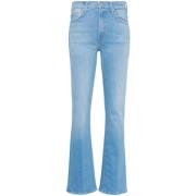 Mother The Outsider Sneak Bootcut Jeans Blue, Dam