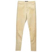 Isabel Marant Pre-owned Pre-owned Laeder nederdelar Beige, Dam