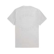 Fred Perry Warped Graphic T-Shirt White, Herr