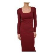 Max Mara Stilfull Maglia Red, Dam