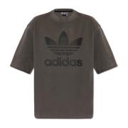 Adidas Originals T-shirt med logotyp Gray, Dam
