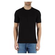 Daniele Alessandrini Grå Bomull T-shirt med Logotryck Black, Herr