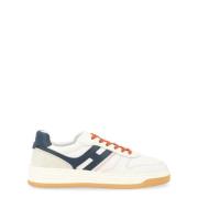 Hogan H630 Sneaker i vitt, blått och orange White, Herr