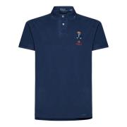 Ralph Lauren Blå Polo Shirt för Män med Polo Bear Blue, Herr