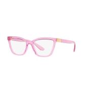 Dolce & Gabbana Transparent Rosa Glasögonbågar Pink, Dam