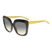 Linda Farrow Grey Marble Sunglasses Gold Wood Multicolor, Dam