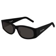 Saint Laurent Black/Grey Sunglasses SL 333 Black, Unisex
