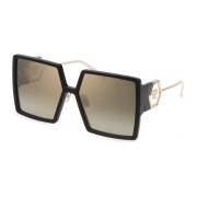 Philipp Plein Sunglasses Diva Spp028M Black, Dam