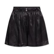 Halfboy Silk shorts Black, Dam
