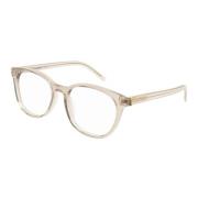 Saint Laurent Transparent Nude Glasögonbågar Beige, Unisex