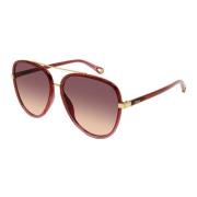 Chloé Red Shaded Sunglasses Red, Dam