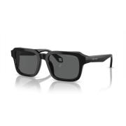 Giorgio Armani Black/Dark Grey Sunglasses Black, Herr