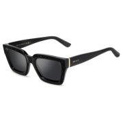 Jimmy Choo Black/Grey Sunglasses Megs/S Black, Dam