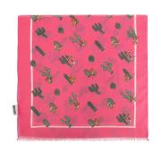 Moschino Bomullsscarf Pink, Unisex