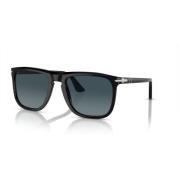 Persol Black/Blue Shaded Sunglasses Black, Unisex