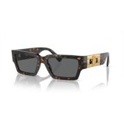Versace Havana/Dark Grey Sunglasses Brown, Unisex