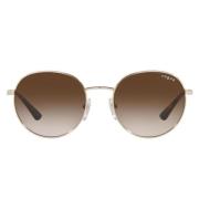 Vogue Pale Gold/Brown Shaded Sunglasses Multicolor, Dam