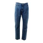 Dolce & Gabbana Herr Regular 5 Fickor Jeans Blue, Herr