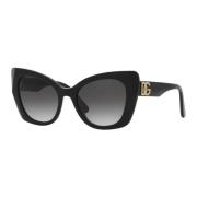 Dolce & Gabbana Svart/Gråtonade Solglasögon Black, Dam