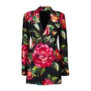 Dolce & Gabbana Svart Blazer med Långa ärmar Multicolor, Dam