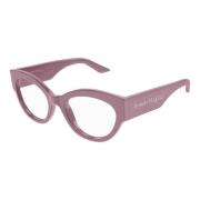 Alexander McQueen Rosa Solglasögonbågar Pink, Dam