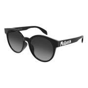 Alexander McQueen Black/Grey Shaded Sunglasses Multicolor, Dam