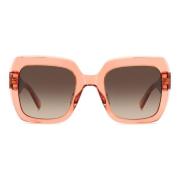 Kate Spade Peach/Dark Brown Shaded Sunglasses Brown, Dam