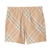 Burberry Flax IP Boxer Mare Check Beige, Herr
