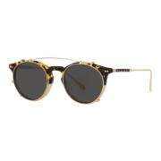 Oliver Peoples Brushed Gold/Black Sunglasses Eduardo OV 5483M Multicol...