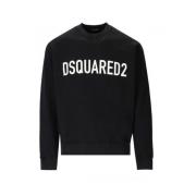 Dsquared2 Svarta Sweatshirts för Män Aw23 Black, Herr
