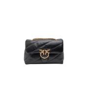 Pinko Klassisk Love Bag Puff i svart Black, Dam