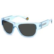 Polaroid Azure/Grey Sunglasses PLD 6197/S Blue, Unisex
