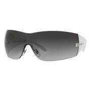 Versace White/Grey Shaded Sunglasses Gray, Unisex