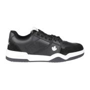 Dsquared2 Svarta Sneakers med Kornig Textur Black, Herr