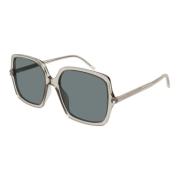 Saint Laurent SL 591 Sunglasses in Beige/Blue Green Beige, Dam