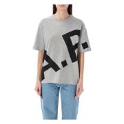 A.p.c. T-Shirts Gray, Dam