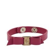 Salvatore Ferragamo Pre-owned Pre-owned Laeder armband Pink, Dam