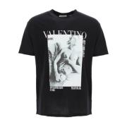 Valentino Arkivtryck Bomull T-shirt Multicolor, Herr