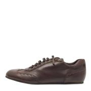 Fendi Vintage Pre-owned Laeder sneakers Brown, Dam