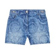 Versace Denim Shorts Blue, Dam